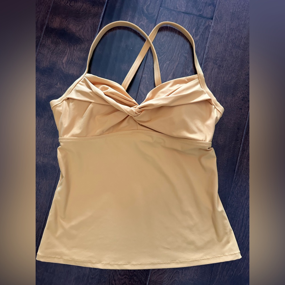 Athleta Abyssinian Yellow/ Mustard Tankini Swim top